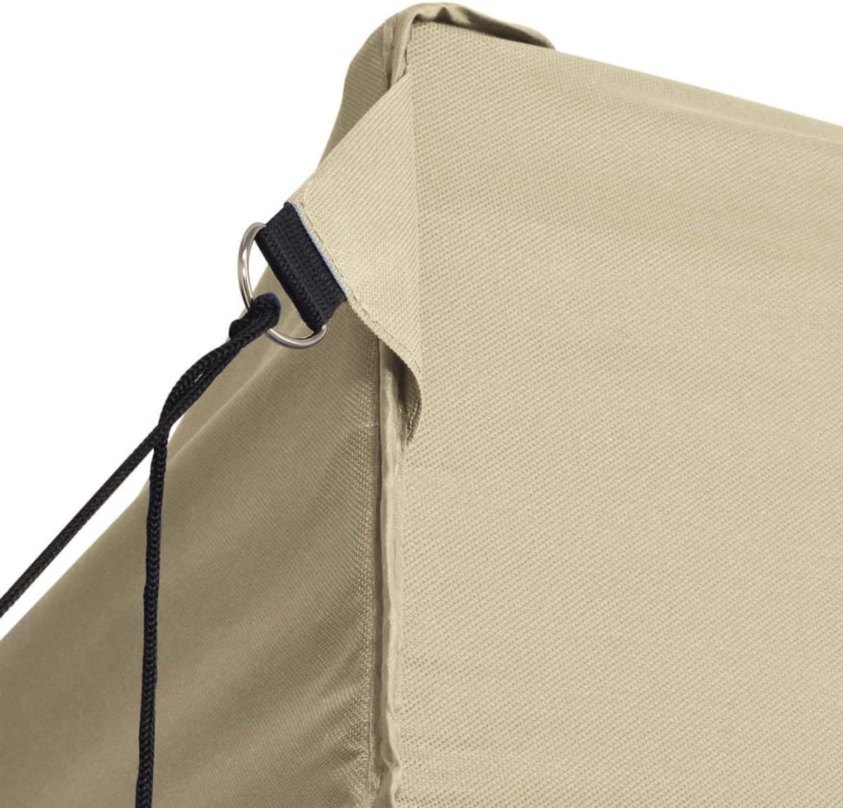 Vidaxl Partytent Met 4 Zijwanden Inklapbaar 3x6 M Staal Crème