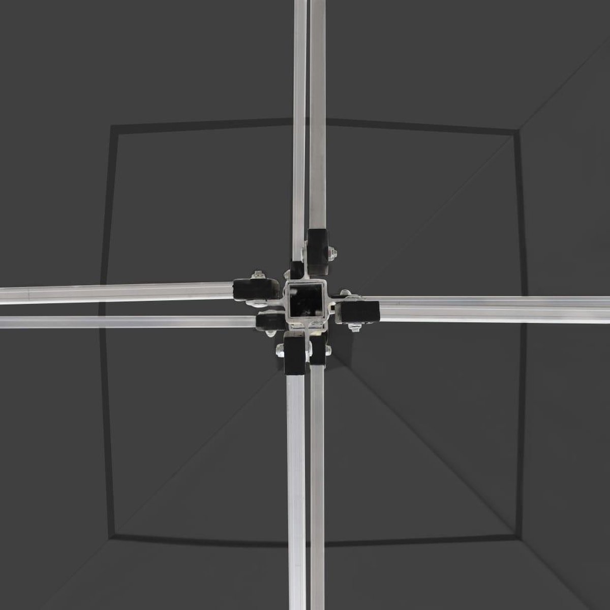 Vidaxl Partytent Professioneel Inklapbaar 2x2 M Aluminium Antraciet