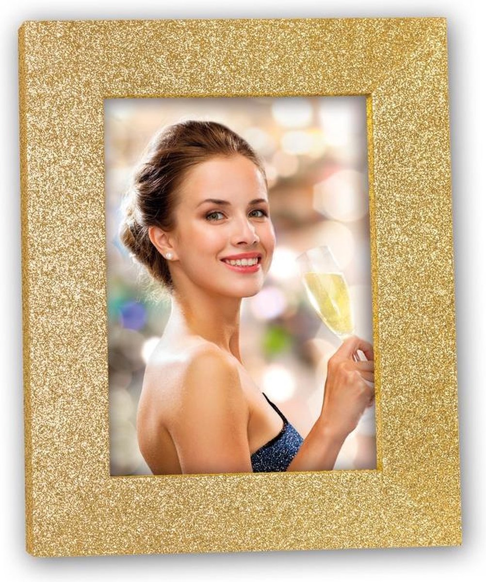 Zep - Houten Fotolijst Broadway Gold Voor Foto Formaat 13x18 - Mg657