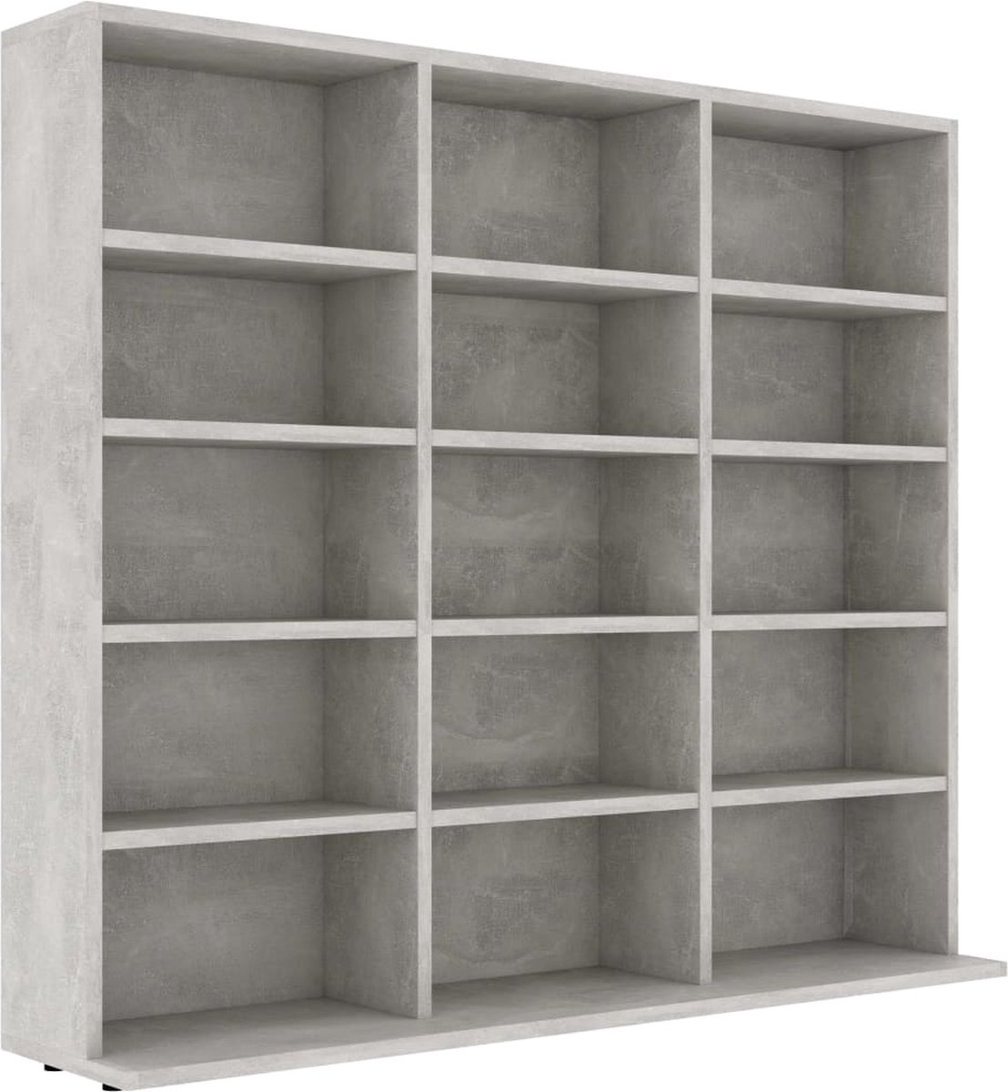 Vidaxl Cd-kast 102x23x89,5 Cm Spaanplaat Beton - Grijs
