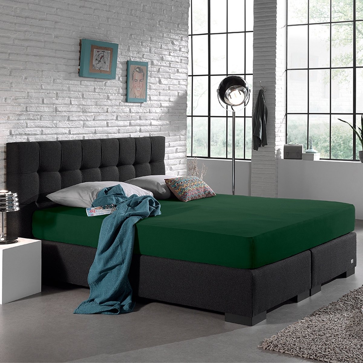 Home Care Dreamhouse Bedding Hsl Hc Jersey 135g B. Green 190/200x200/ - Groen