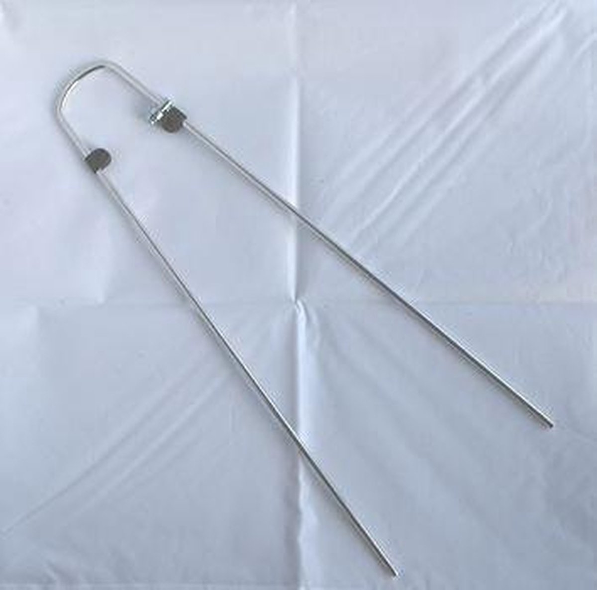 TOM Spatbordstang Verstelbaar Aluminium Zilver 2 Stuks - Silver