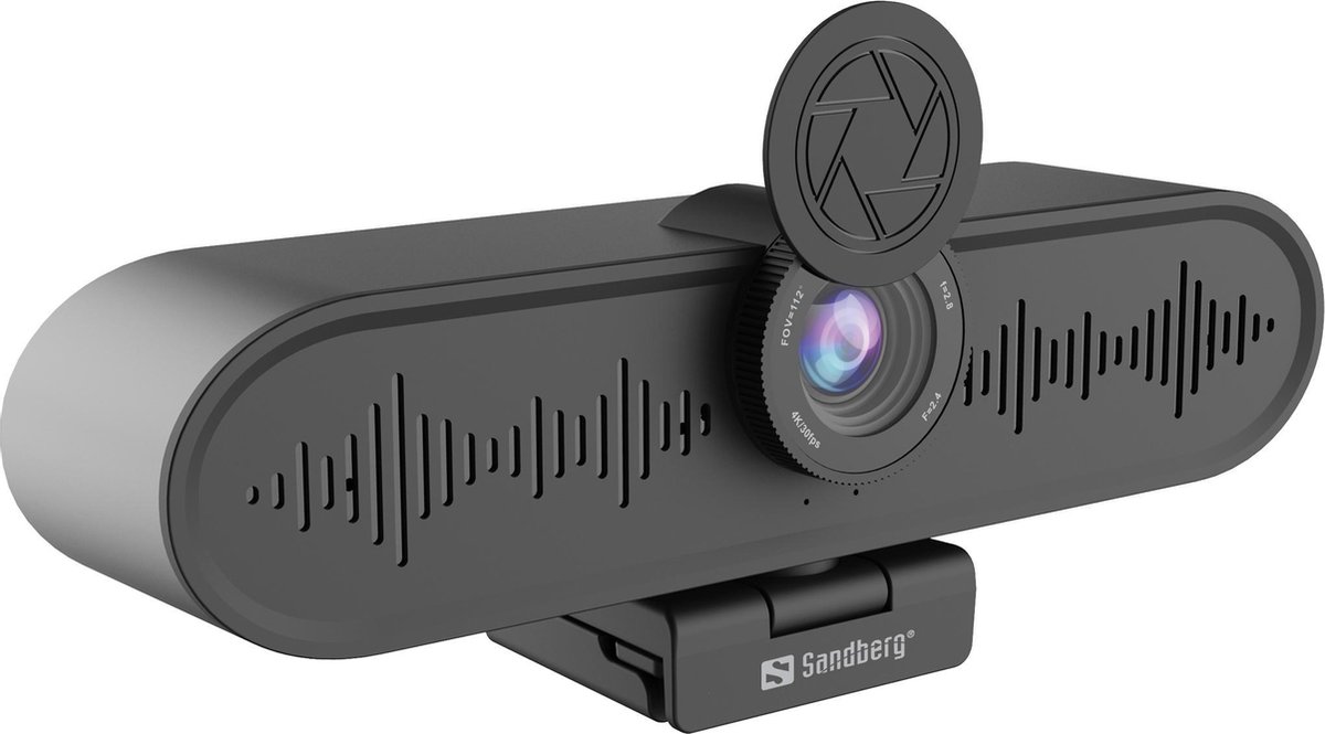 Sandberg 134-24 webcam 3264 x 2448 Pixels USB 3.2 Gen 1 (3.1 Gen 1) - Zwart