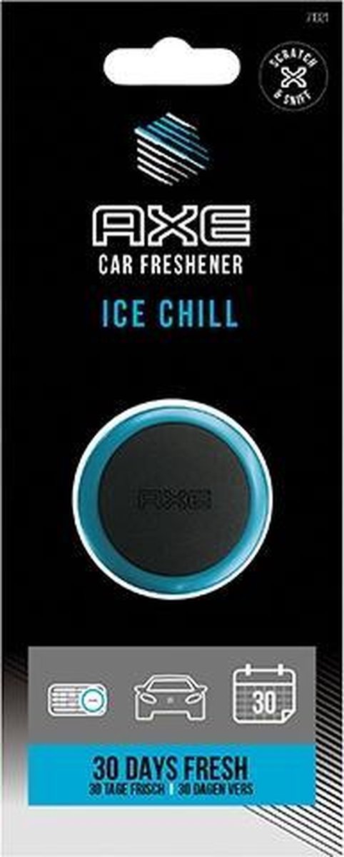 Axe Luchtverfrisser Mini Vent 3 Cm Ice Chill/blauw - Zwart