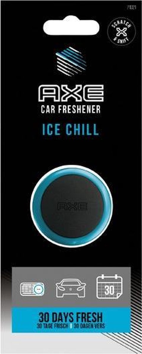 Axe Luchtverfrisser Mini Vent 3 Cm Ice Chill/blauw - Zwart