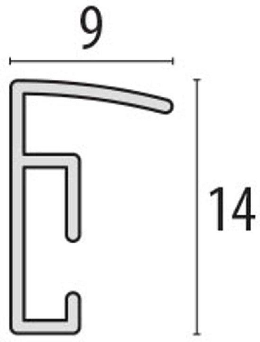 Zep - Kunststof Fotolijst ""New Easy"" Zilver Voor Foto Formaat 30x40 - Kl5