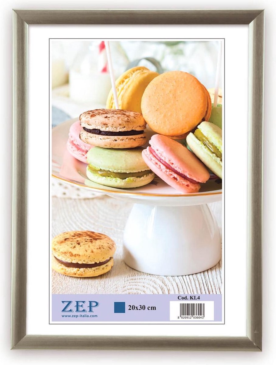 Zep - Kunststof Fotolijst ""New Easy"" Zilver Voor Foto Formaat 30x40 - Kl5