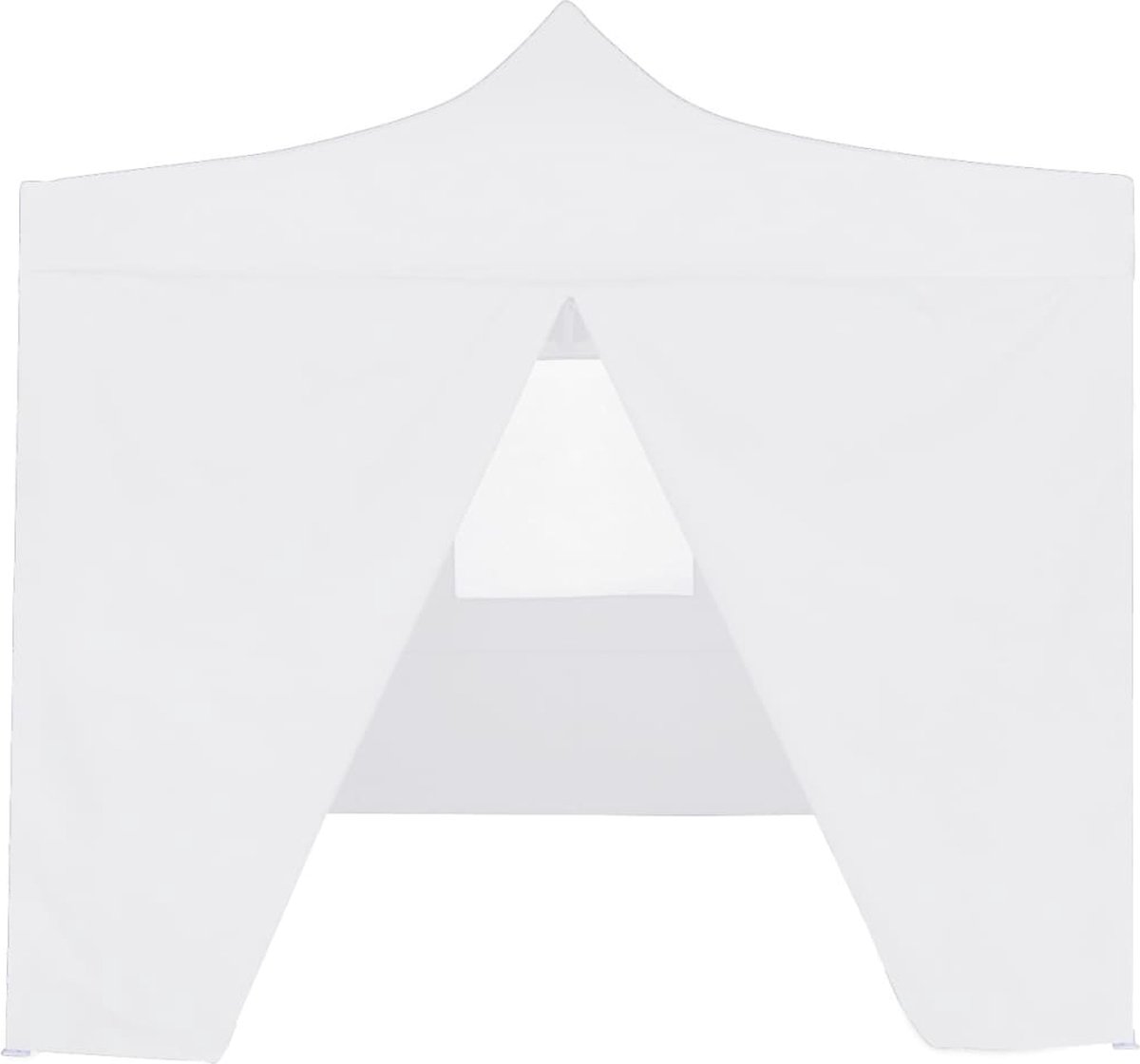 Vidaxl Partytent Met 4 Zijwanden Inklapbaar 2x2 M Staal - Wit