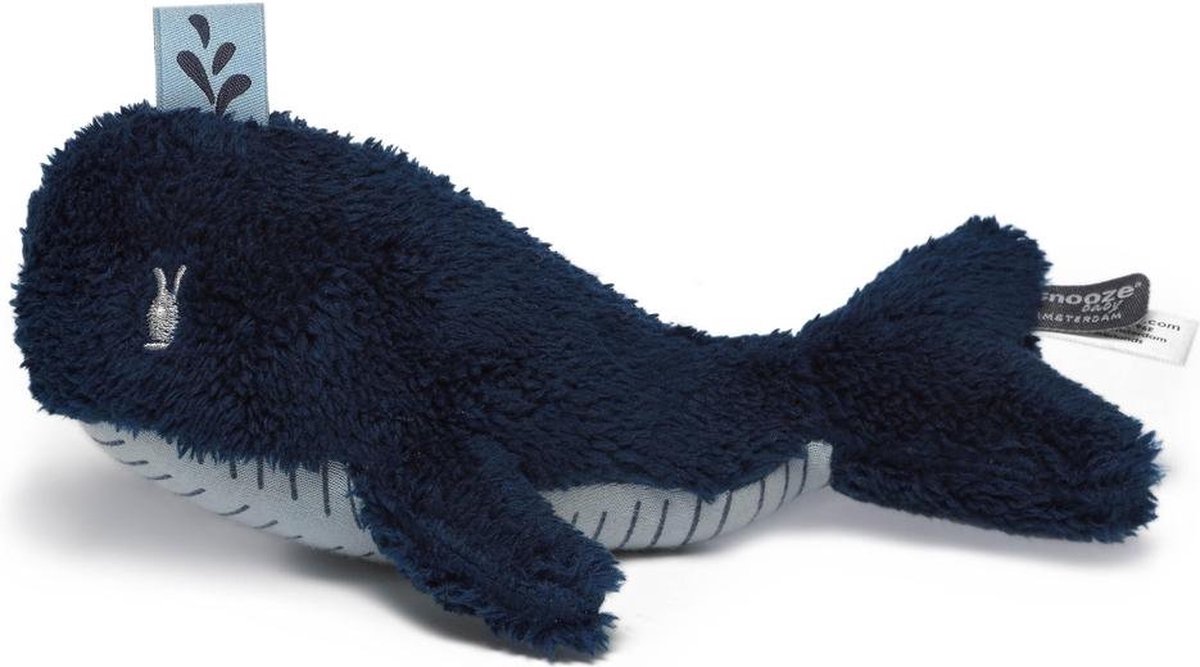 Snoozebaby Knuffeltje Wally Whale - Midnight Blue