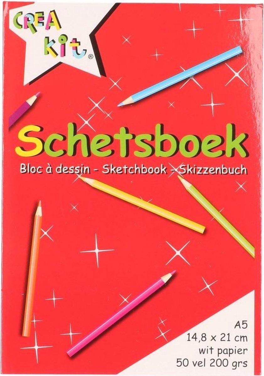 Schetsboek A5 Papier - 50 Vellen - Tekenboeken A5 Papier - Wit