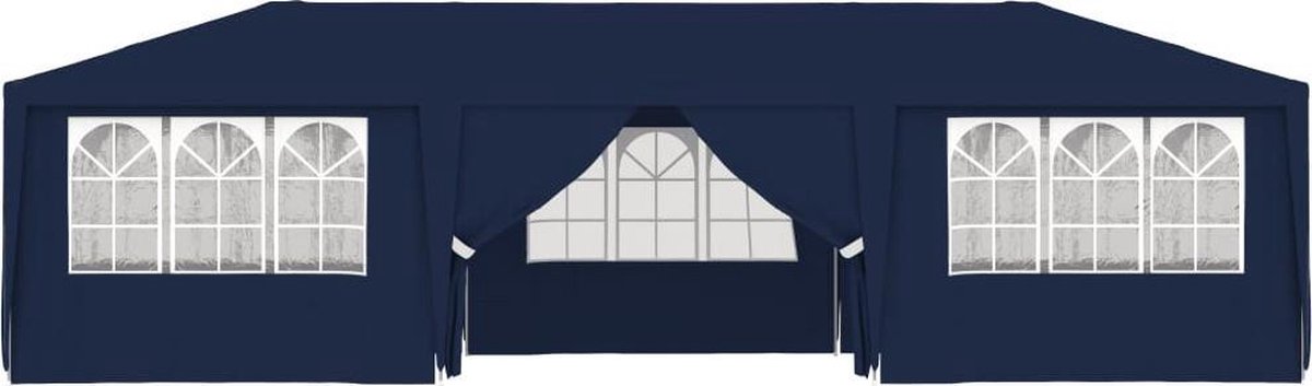 Vidaxl Partytent Met Zijwanden Professioneel 90 G/m² 4x9 M - Blauw