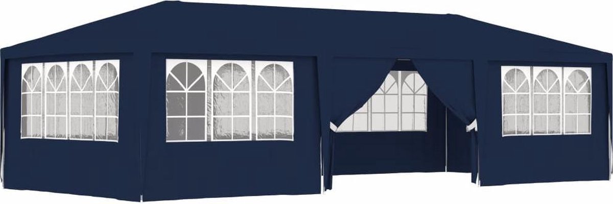 Vidaxl Partytent Met Zijwanden Professioneel 90 G/m² 4x9 M - Blauw