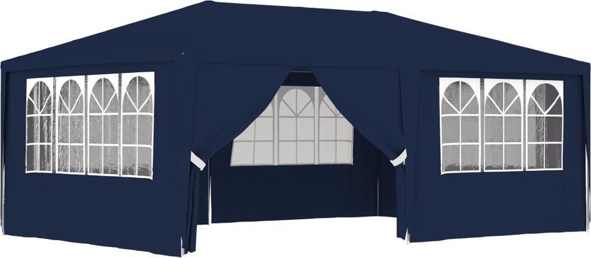 Vidaxl Partytent Met Zijwanden Professioneel 90 G/m² 4x6 M - Blauw