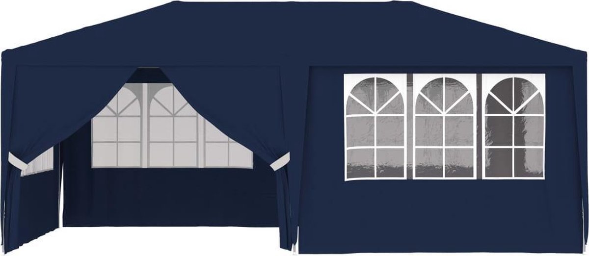 Vidaxl Partytent Met Zijwanden Professioneel 90 G/m² 4x6 M - Blauw