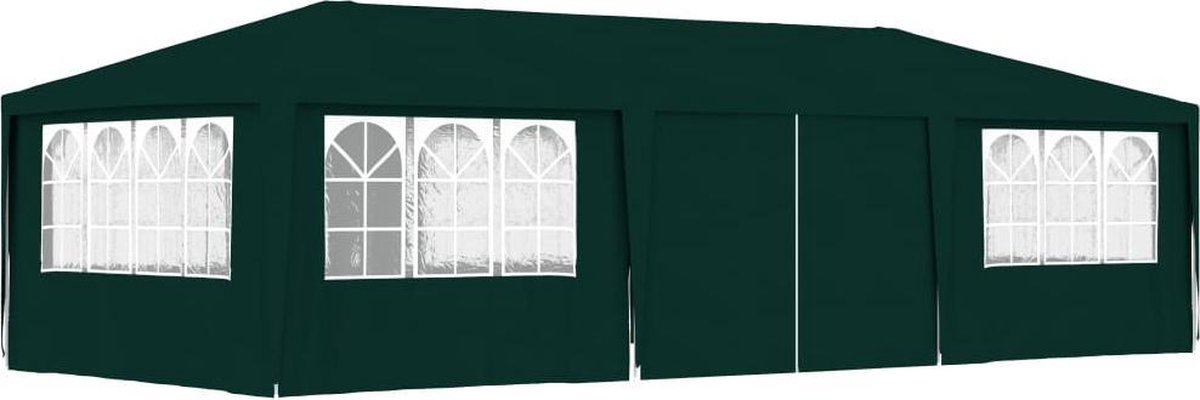 Vidaxl Partytent Met Zijwanden Professioneel 90 G/m² 4x9 M - Groen