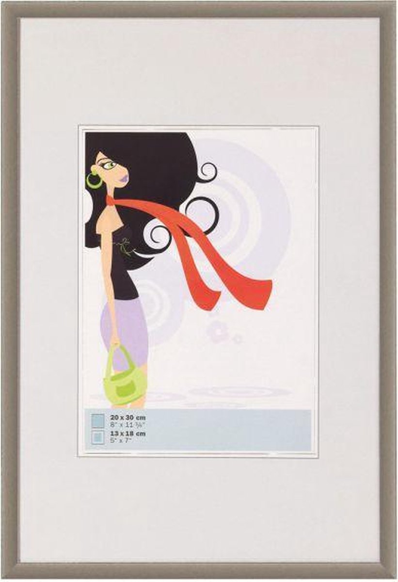 Zep - Kunststof Fotolijst ""New Easy"" Brons Voor Foto Formaat 20x30 - Kk4