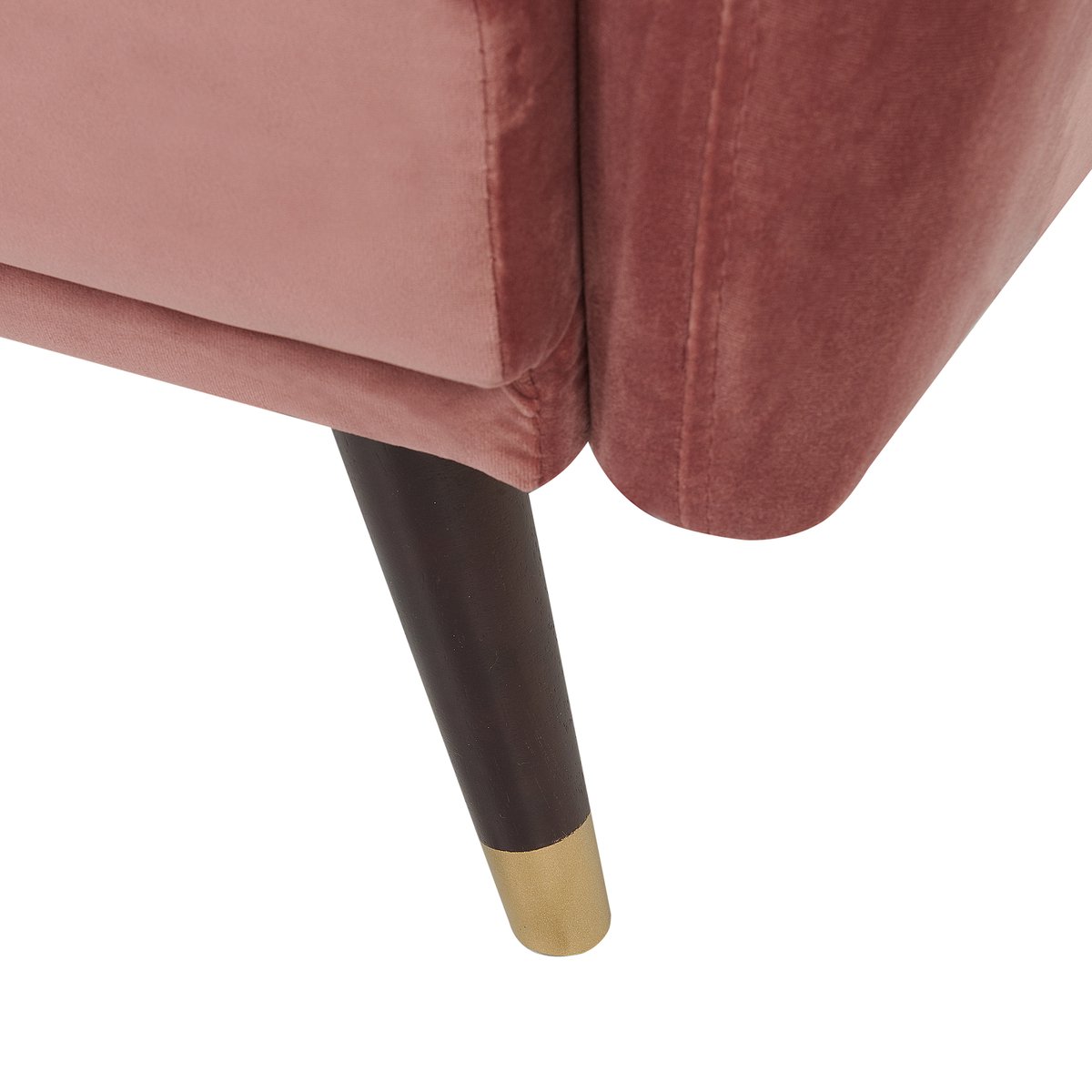 Beliani Vimmerby Slaapbank Fluweel 110 X 212 Cm - Roze