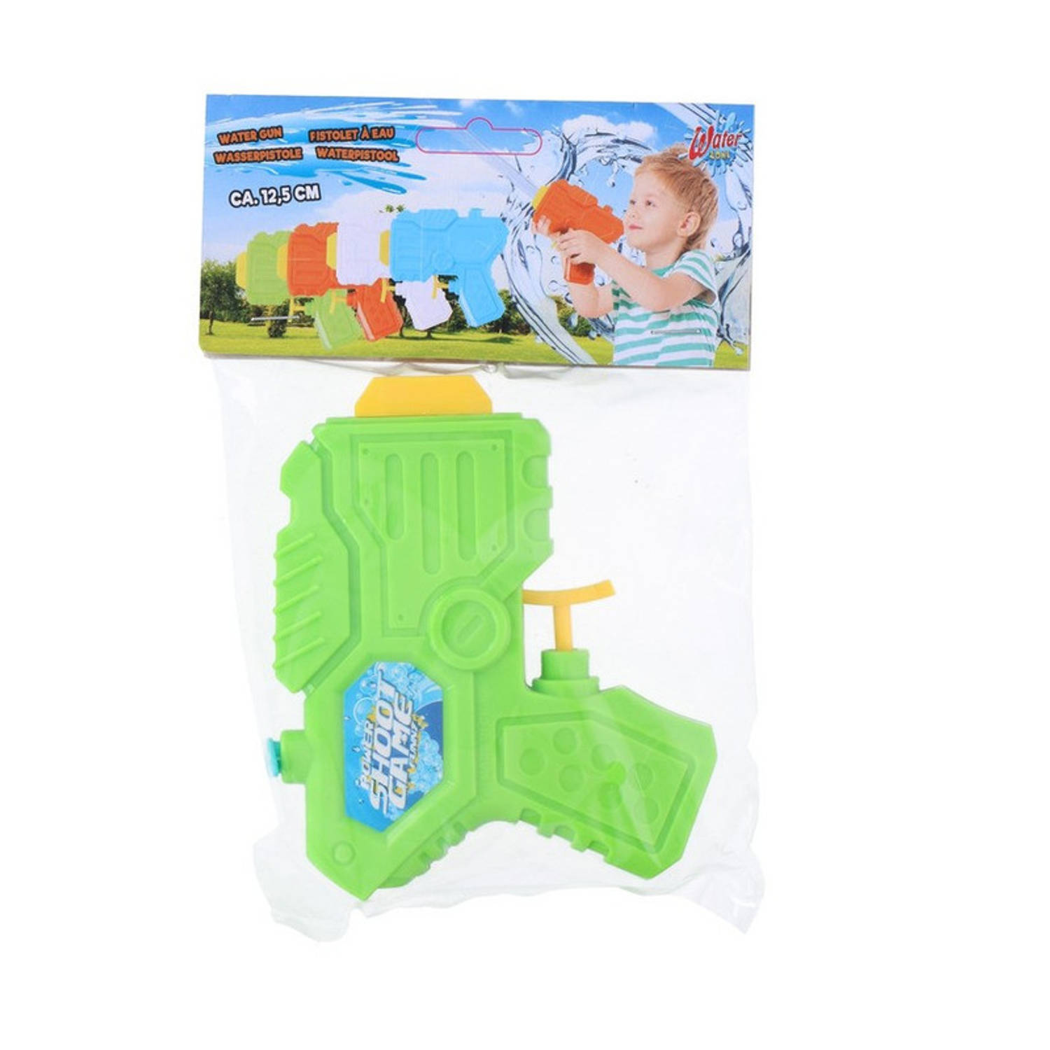 1x Waterpistolen/waterpistool Klein Van 12 Cm Kinderspeelgoed - Waterspeelgoed Van Kunststof - Groen