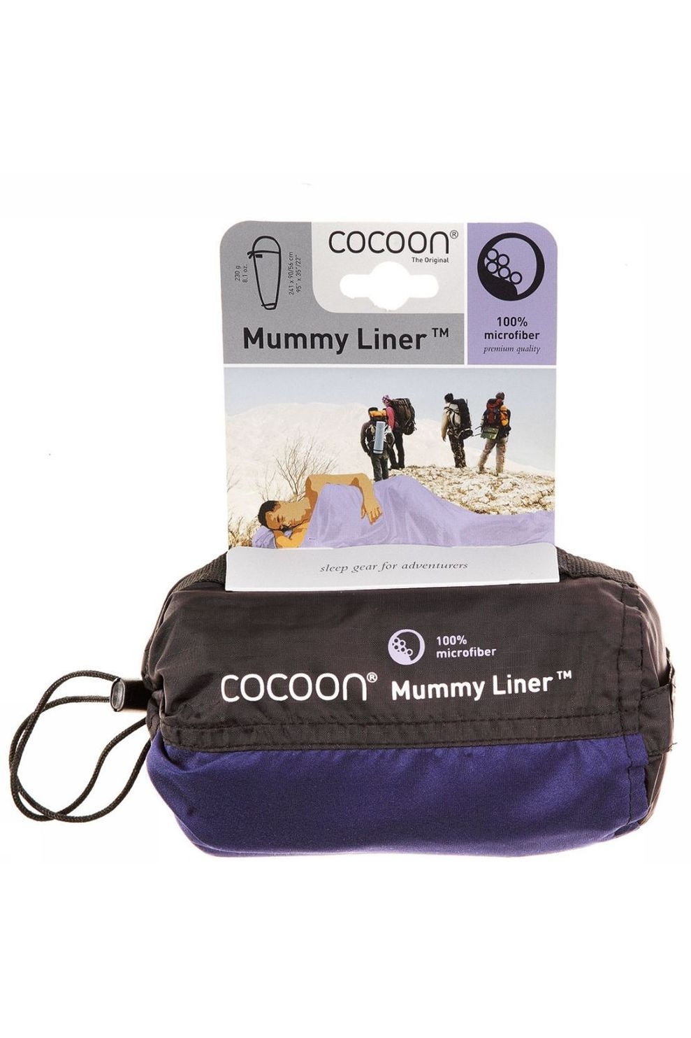 Cocoon Mummy Microfiber Lakenzak Middenblauw