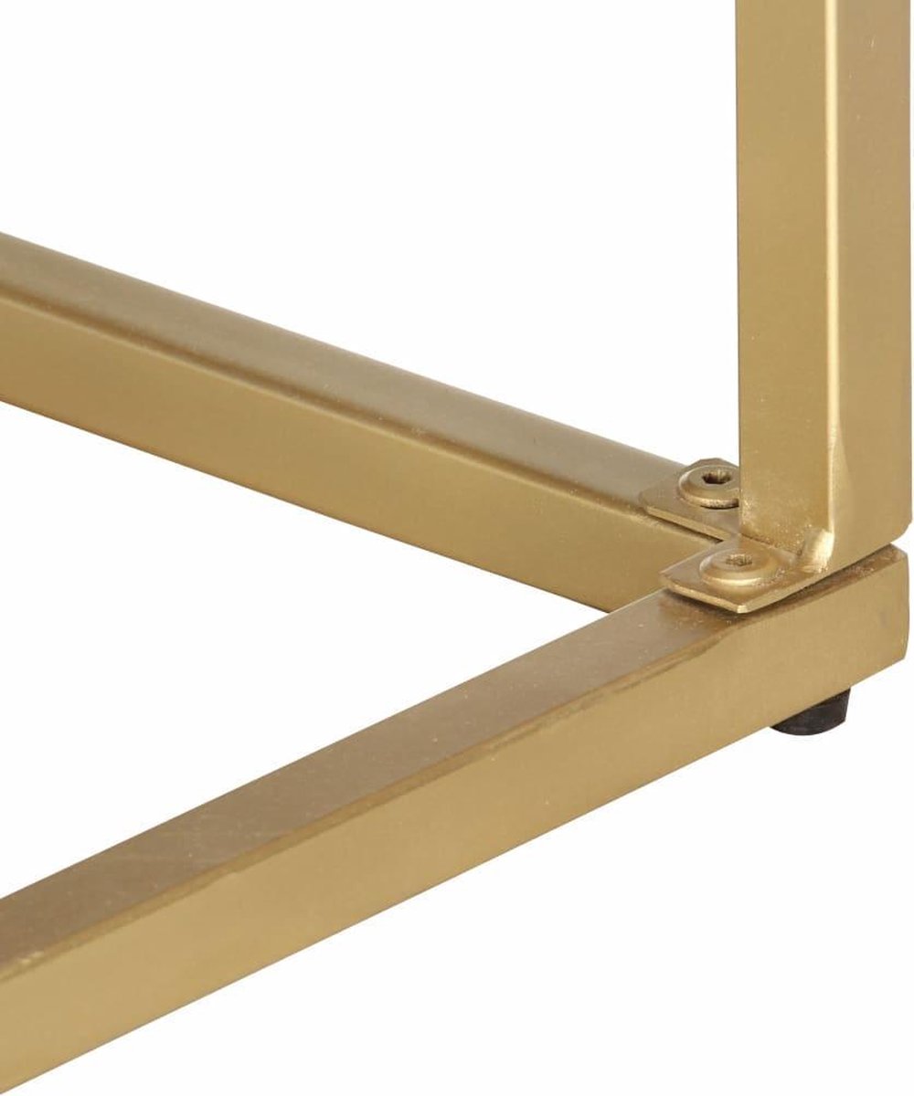 Vidaxl Dressoir 120x30x75 Cm Massief Mangohoutkleurig - Goud