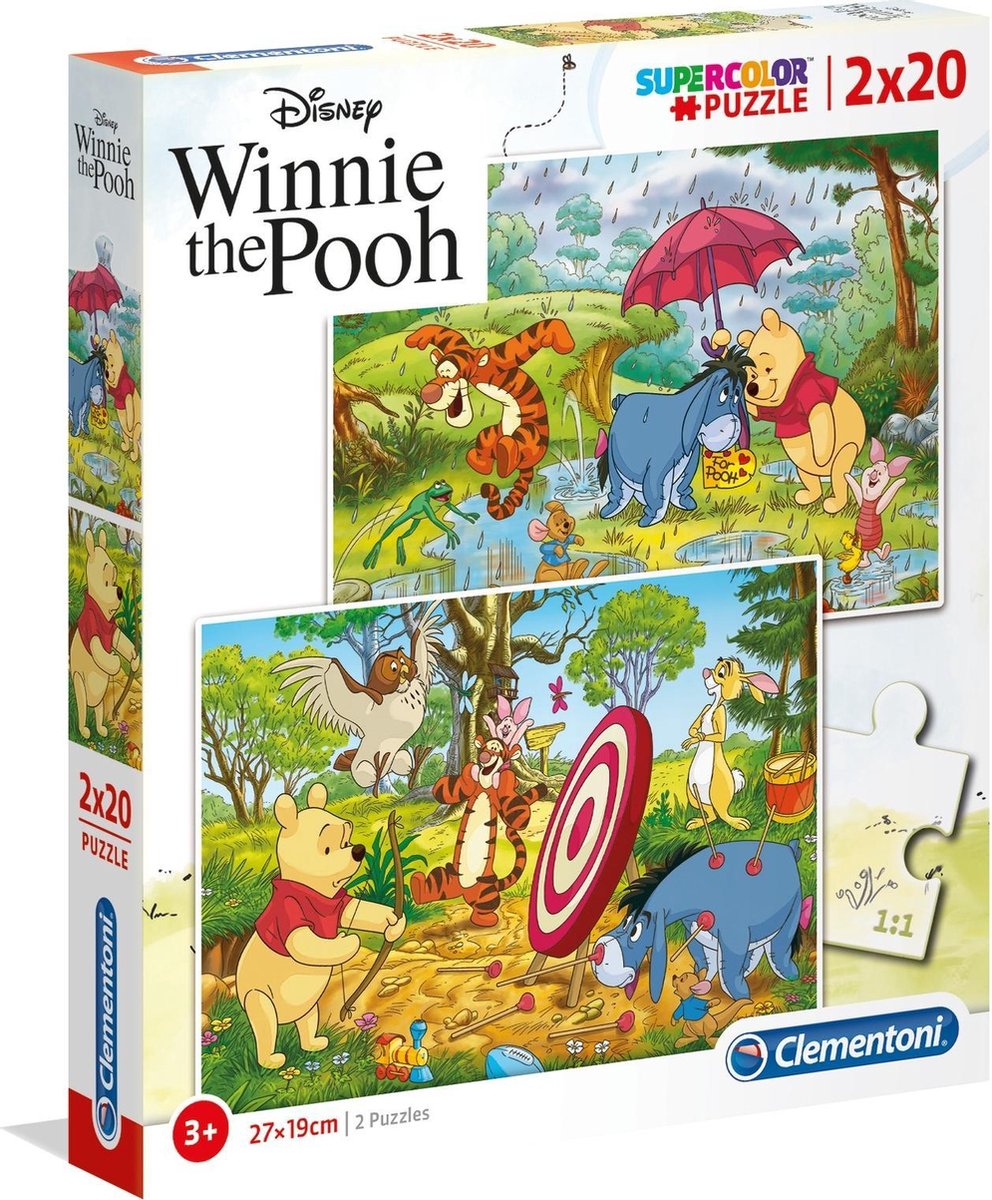 Clementoni Legpuzzel Disney Winnie The Pooh 20 Stukjes 2 Stuks