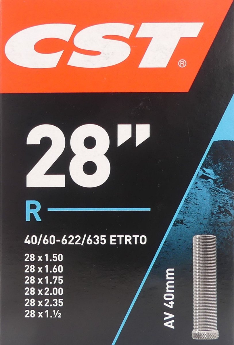 CST Binnenband 28 X 1.50/2.35 (40/60-622/635) Av 40 Mm - Zwart