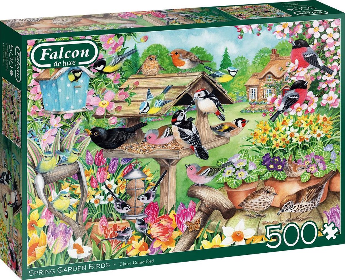 Falcon Legpuzzel Spring Garden Birds 500 Stukjes