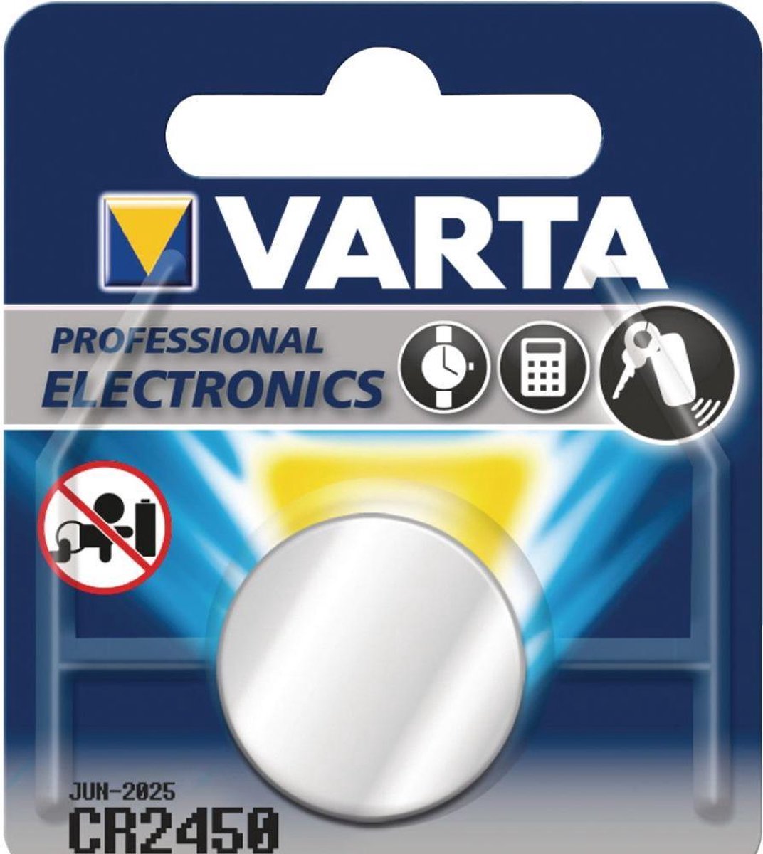 Varta Knoopcelbatterij Cr2450 Lithium 3v Per Stuk