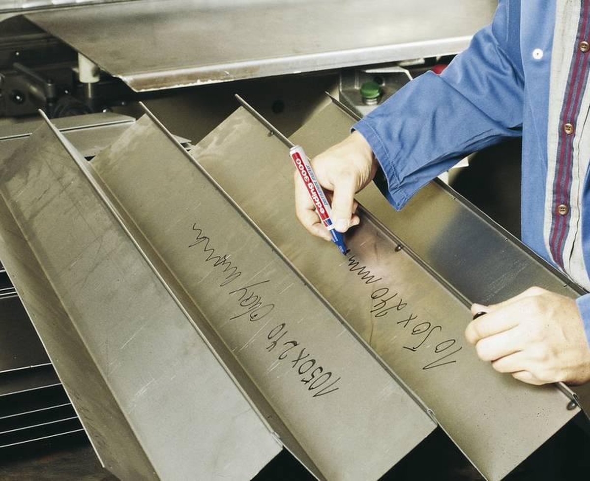 Edding Permanent Marker 3000, Blister Van 4 Stuks In Geassorteerde Kleuren