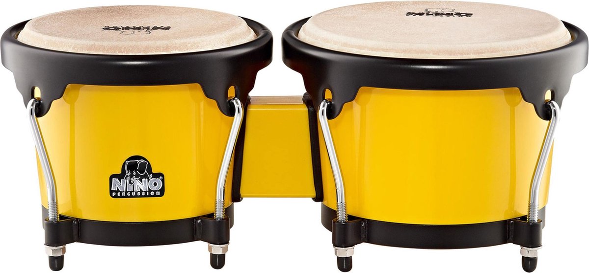 Nino Percussion NINO17Y-BK 6.5 en 7.5 inch bongo geel