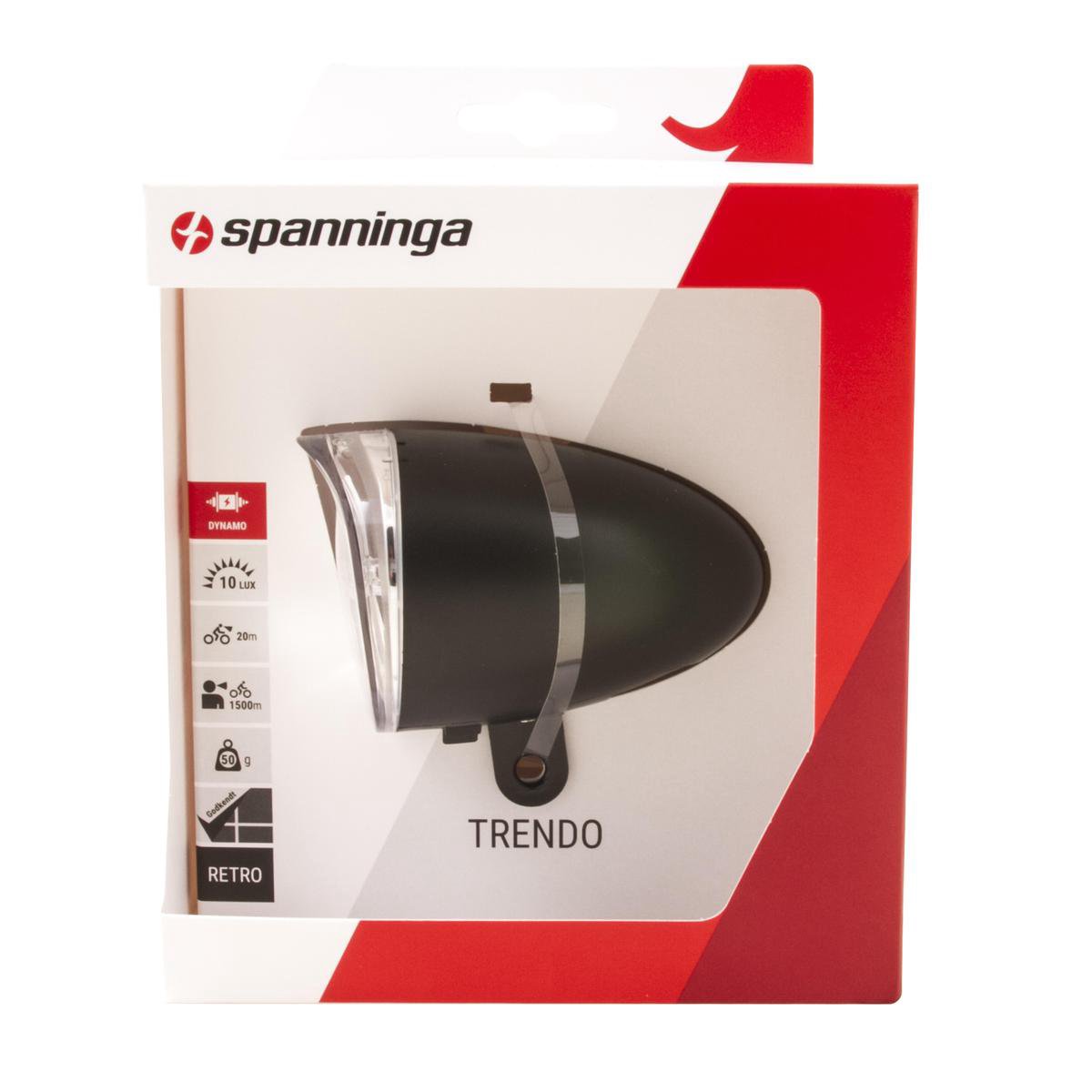 Spanninga Koplamp Trendo XBO - Zwart