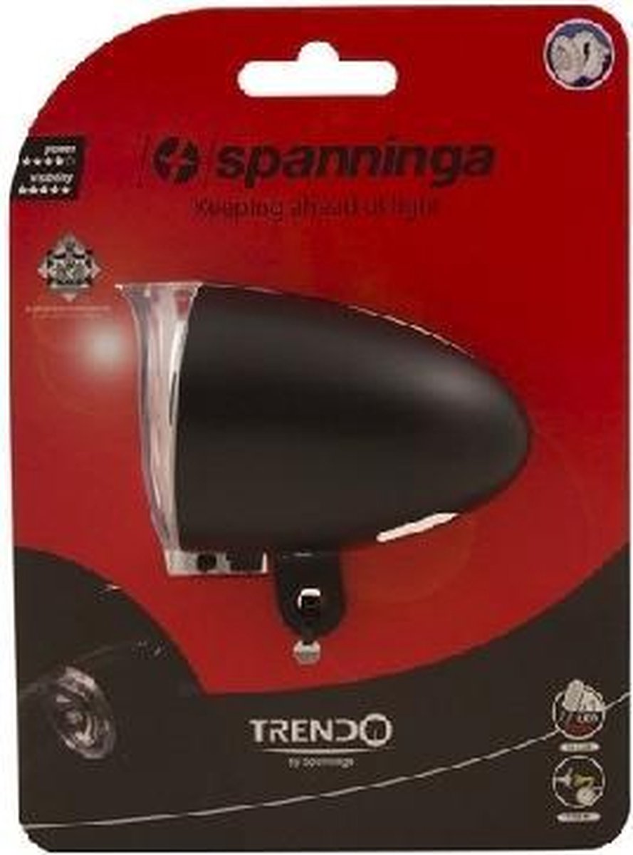 Spanninga Koplamp Trendo XBO - Zwart
