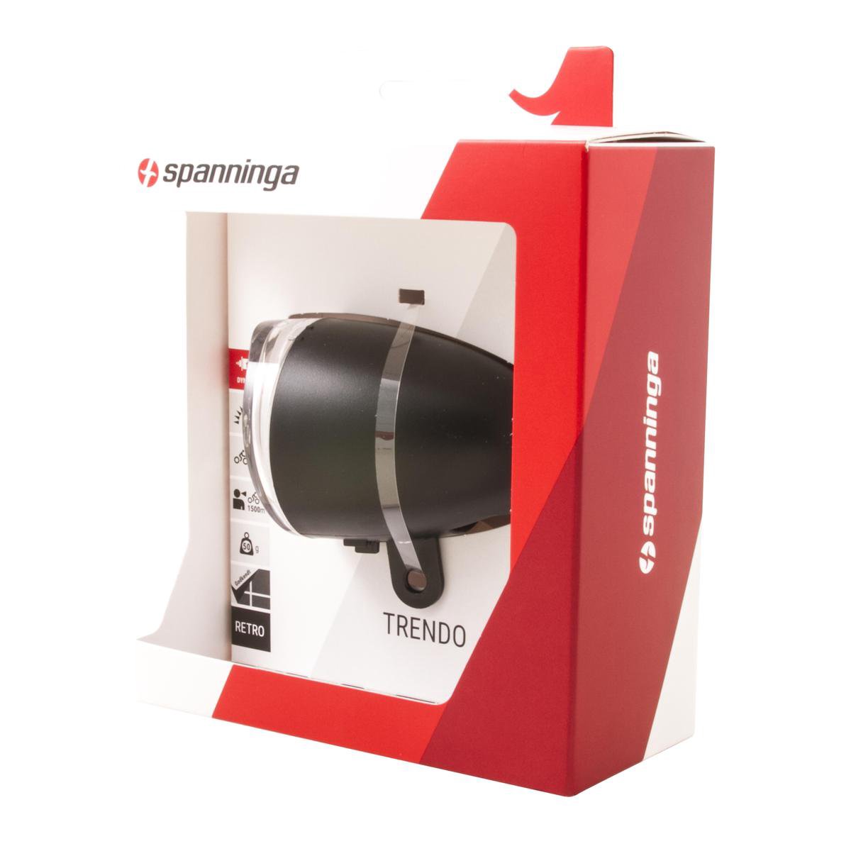 Spanninga Koplamp Trendo XBO - Zwart