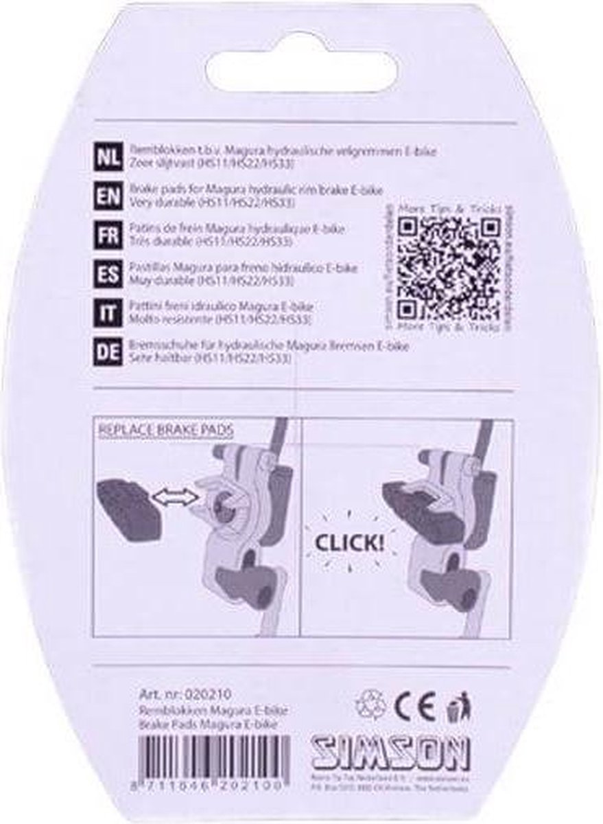 Simson Remschoenen Magura HS33/HS11 - Grijs