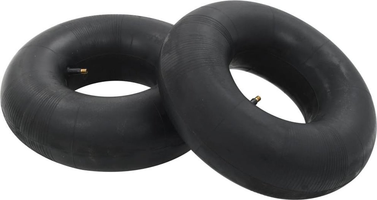 Vidaxl Kruiwagenbinnenbanden 2 St 15x6.00-6 Rubber - Zwart