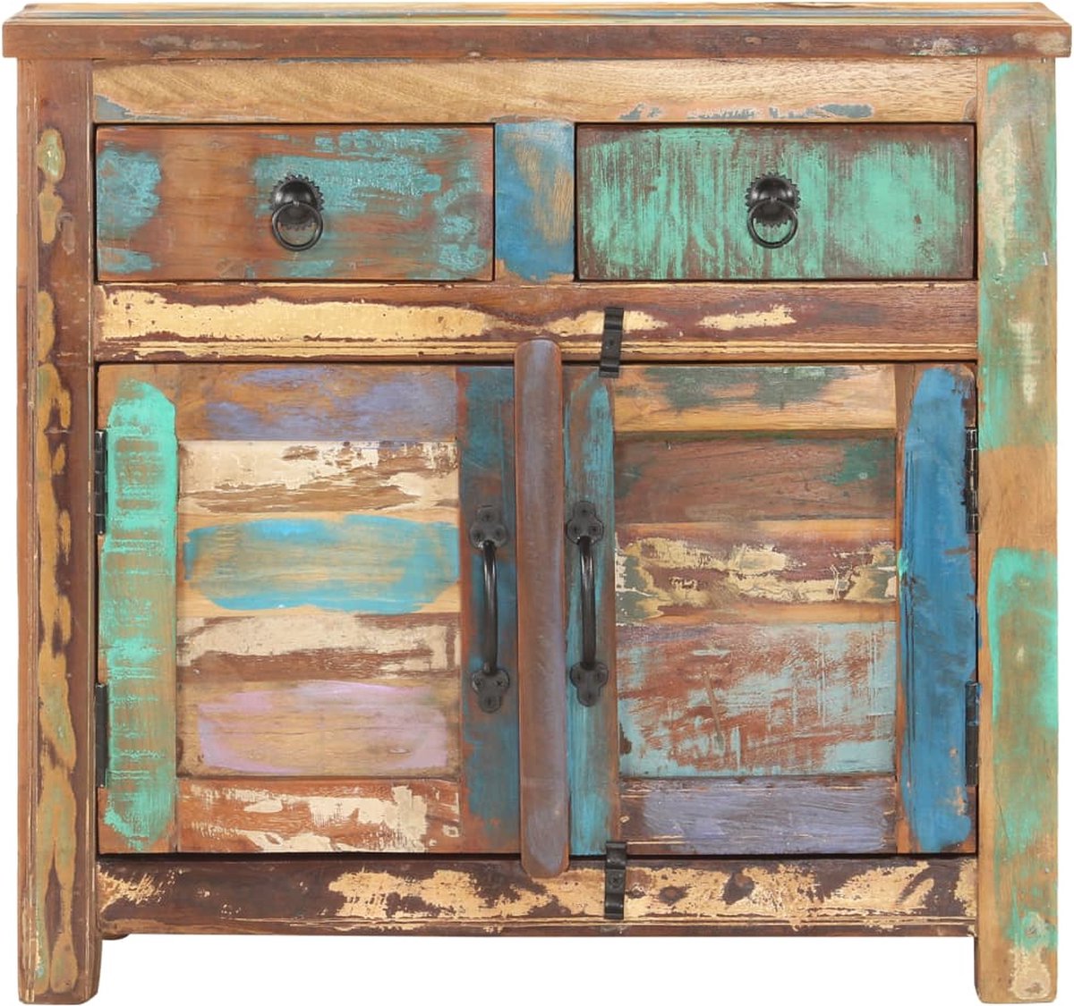 Vidaxl Dressoir 70x35x65 Cm Massief Gerecycled Hout