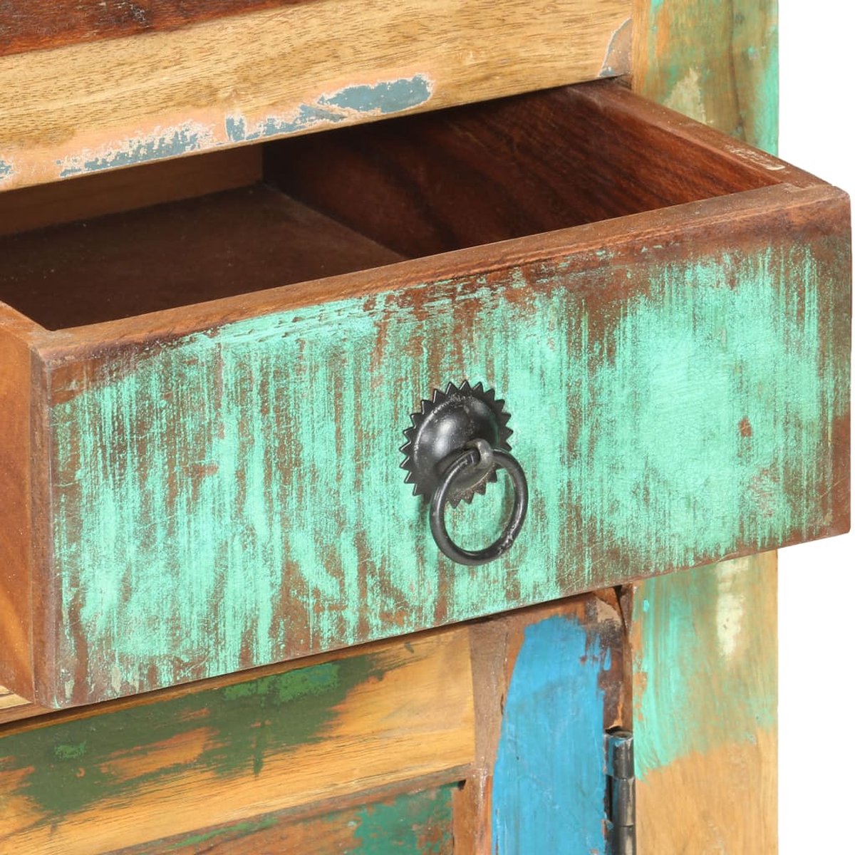 Vidaxl Dressoir 70x35x65 Cm Massief Gerecycled Hout