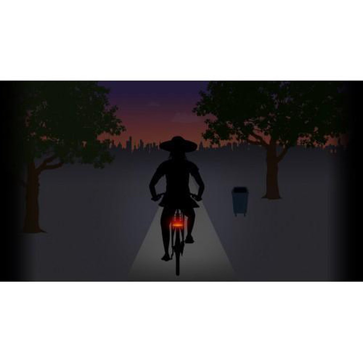 Spanninga SoloXE E-bike achterlicht - Rood