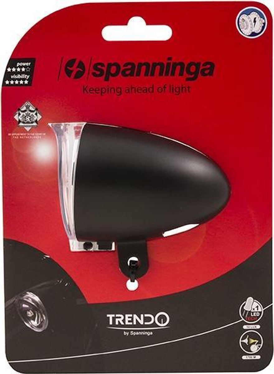 Spanninga Koplamp Trendo XB - Zwart