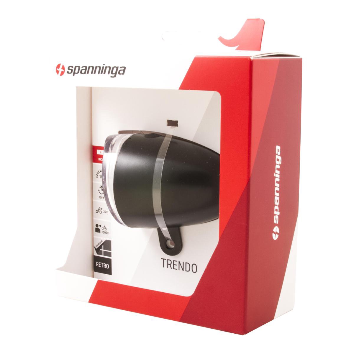 Spanninga Koplamp Trendo XB - Zwart