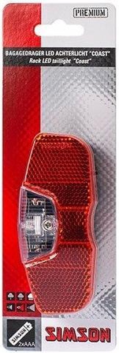 Simson Achterlicht Led Coast - Rood