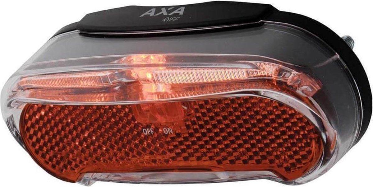 AXA Achterlicht Riff switch - Zwart