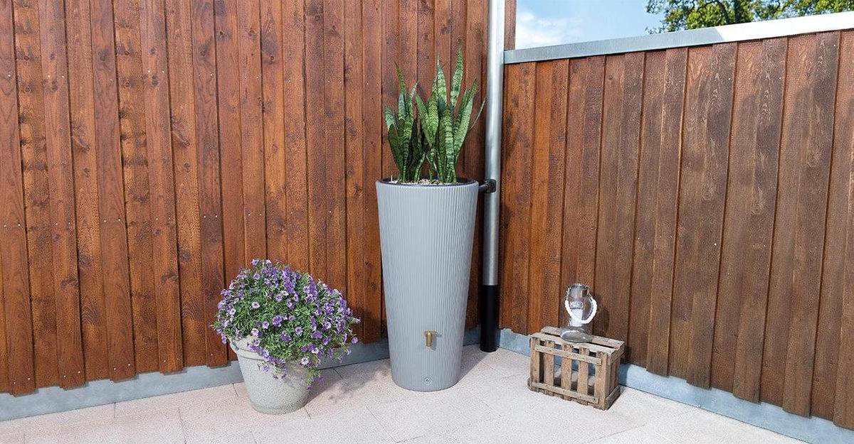 Meuwissen Agro 2in1 ton VASO DECOR 220 liter - Grijs