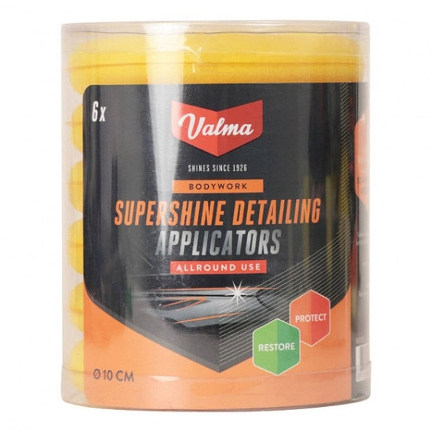 Universeel Valma Pads V015 Supershine Applicator Foam 6 Stuks - Geel