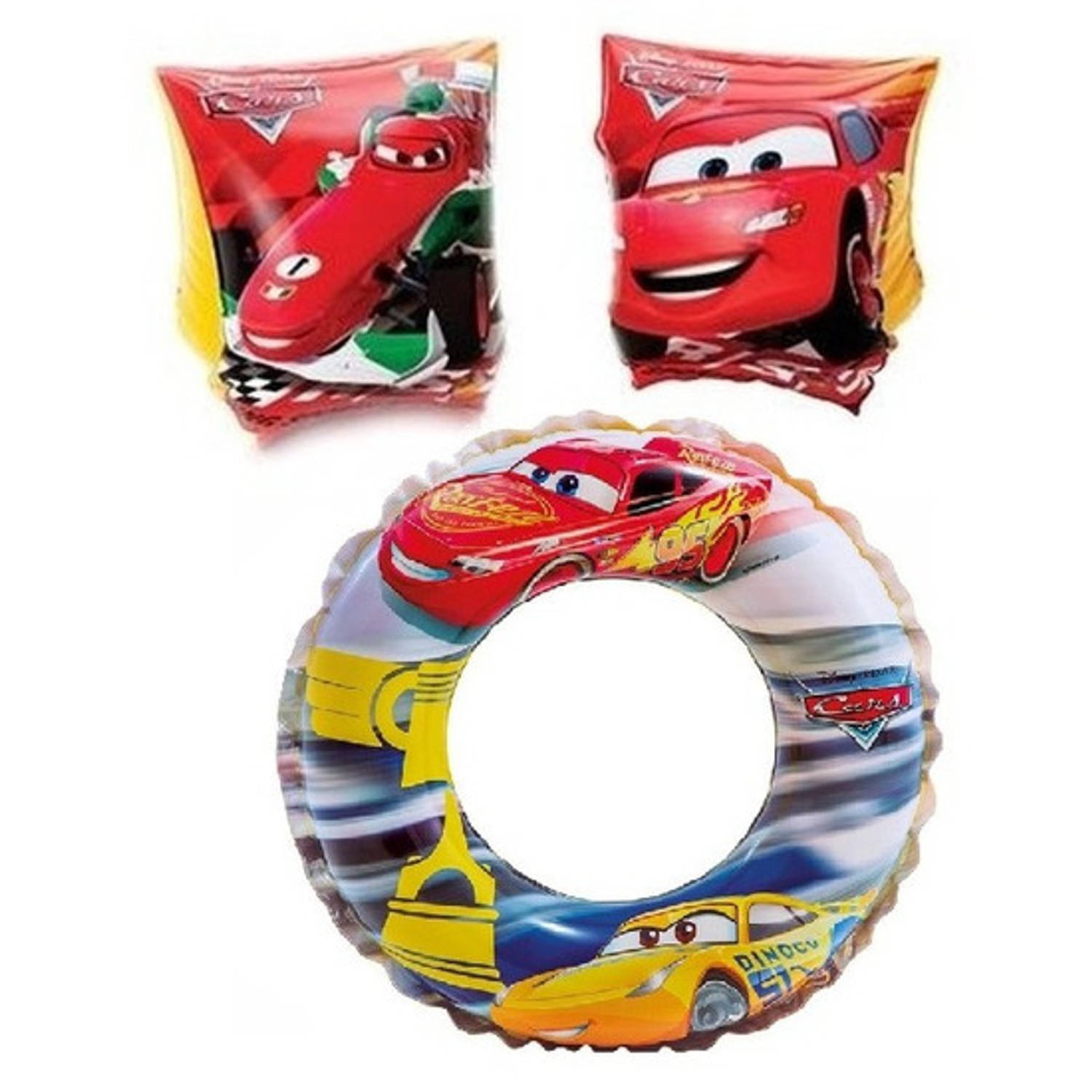 Disney Cars Zwembad Setje - Zwemvleugels 3-6 Jaar En Zwemband 51 Cm