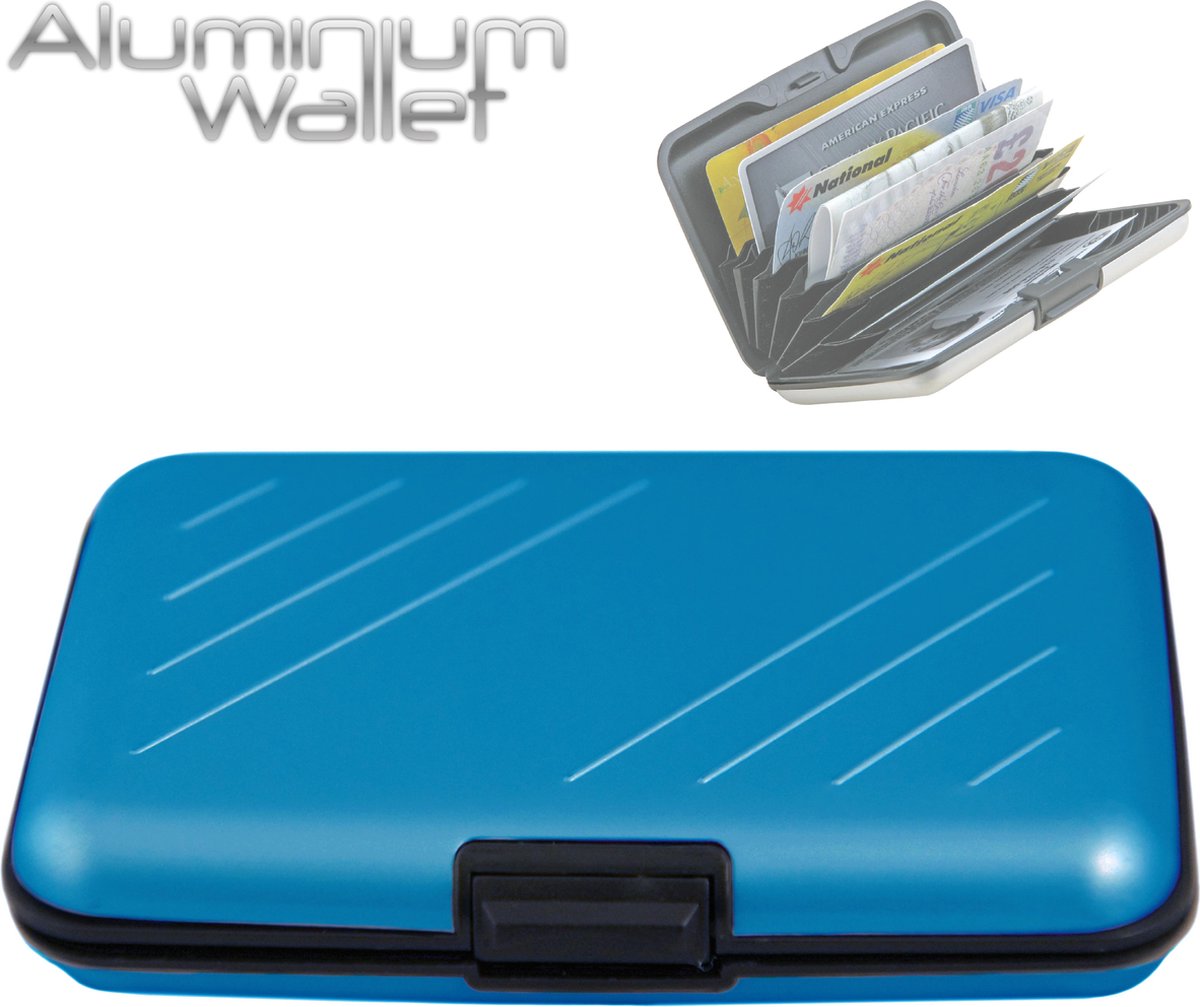 Bekend van TV Orange Donkey Aluminium Wallet Steel Blue - Blauw