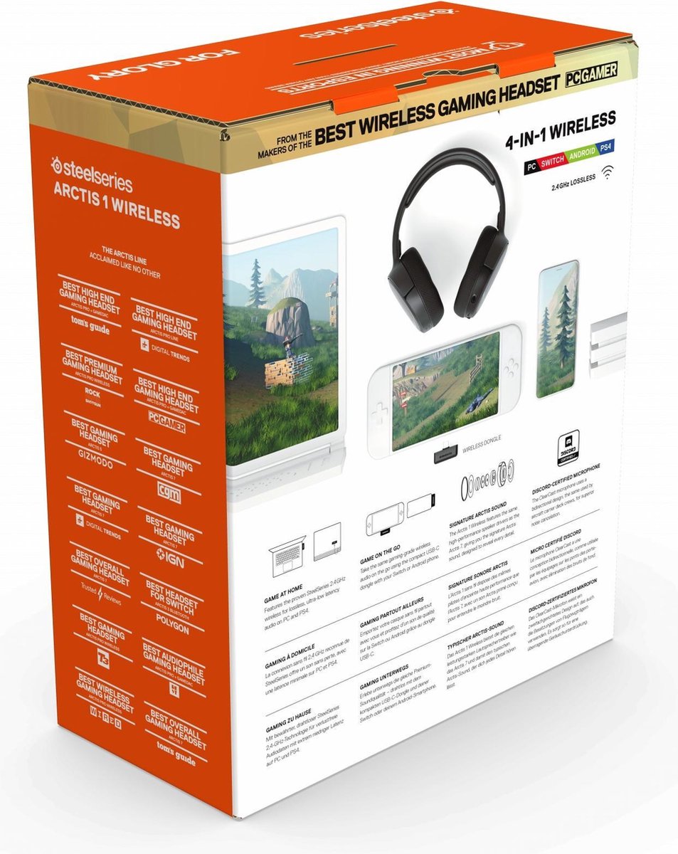 Steelseries Arctis 1 Draadloze Gaming Headset - Zwart