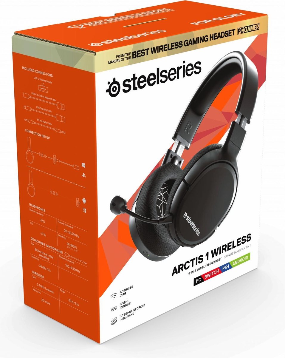 Steelseries Arctis 1 Draadloze Gaming Headset - Zwart