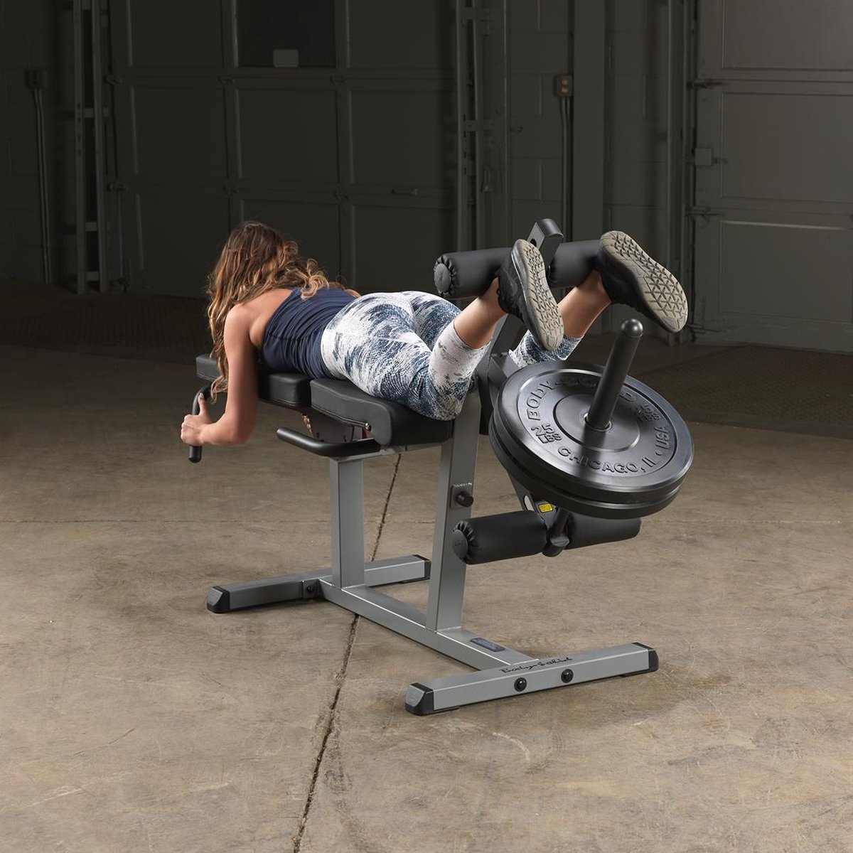 Body-Solid Seated Leg Extension&Supine Curl - Grijs