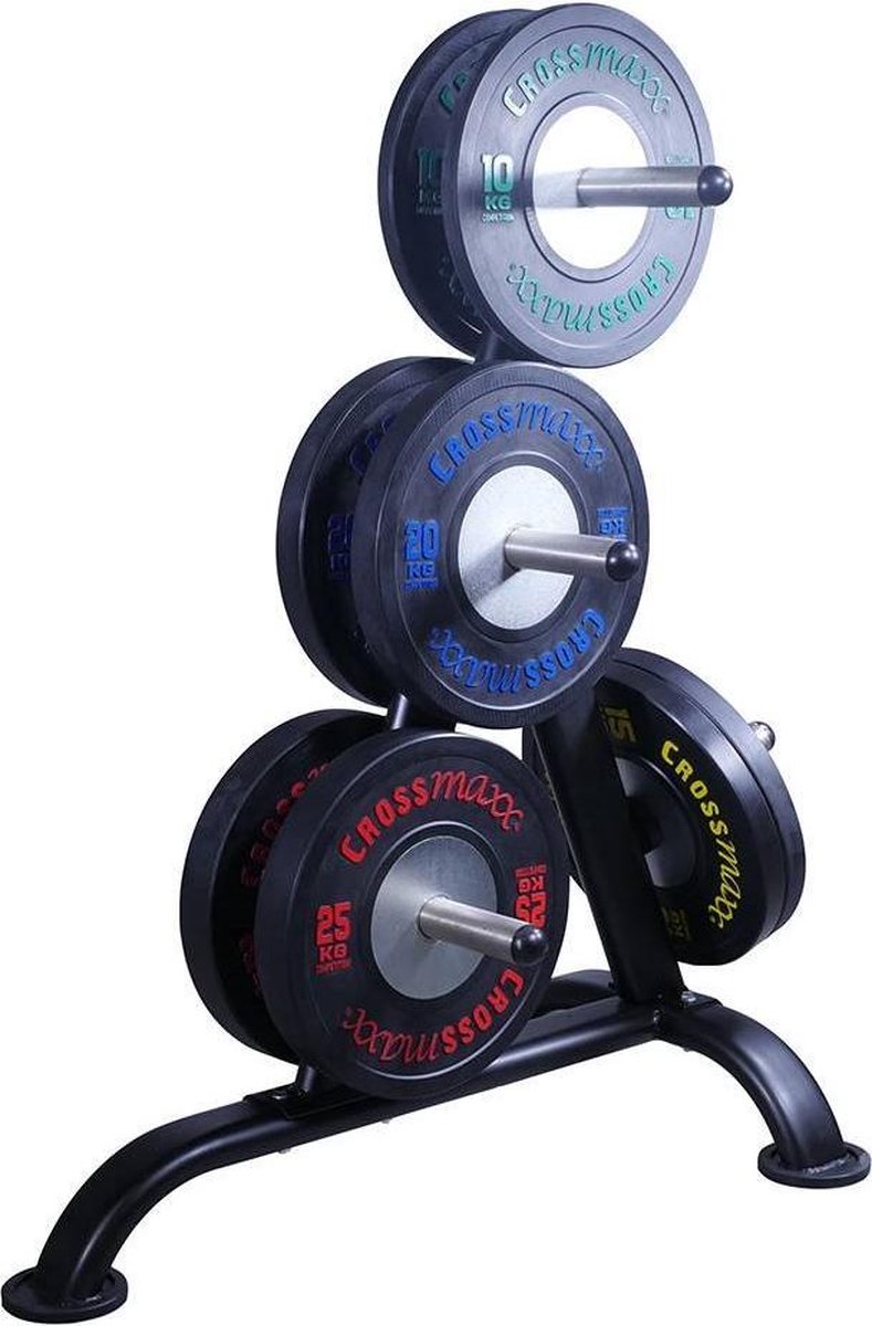 Lifemaxx Crossmaxx Competition Bumper Plate 50 mm - 20 kg - Zwart